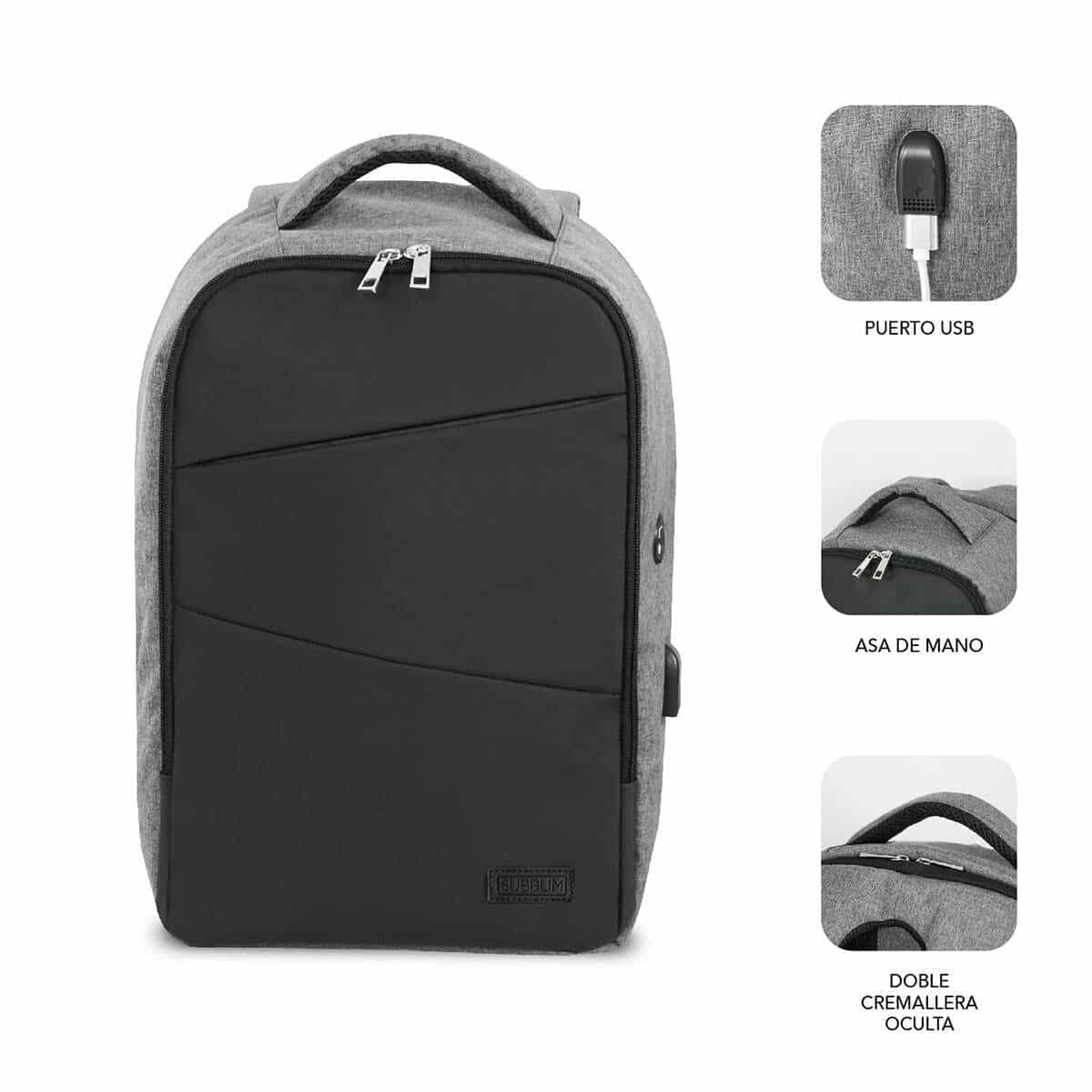 Laptop Backpack Subblim SUBBP-3SA1100 Black-0