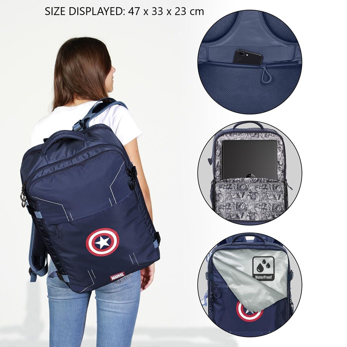 Multipurpose Backpack Capitán América Cabin-12