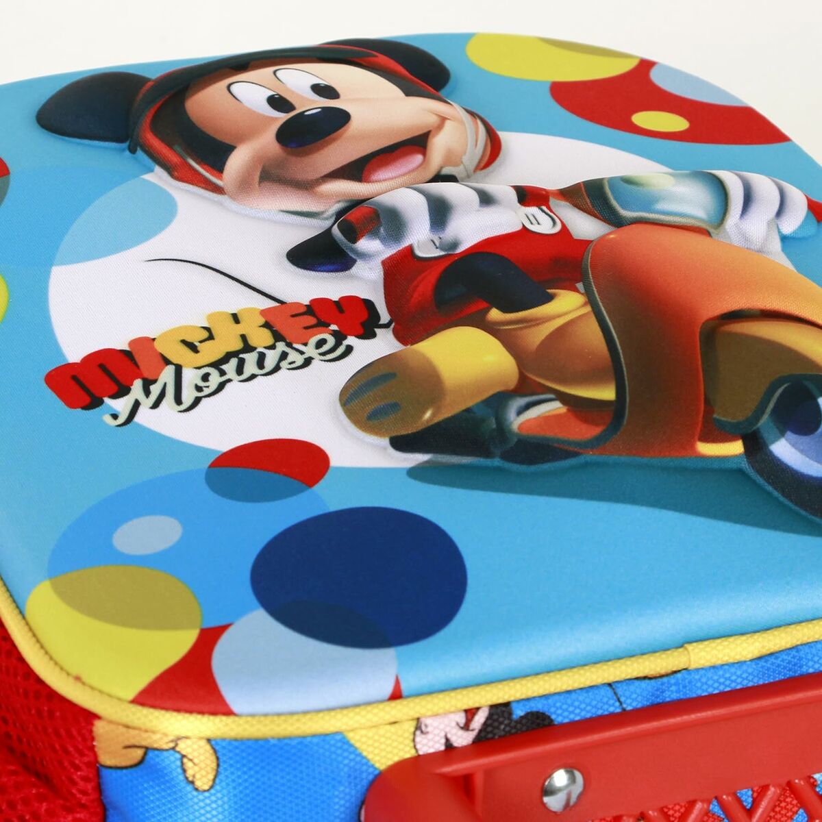 3D School Bag with Wheels Mickey Mouse Scooter Blue Red 26 x 13 x 34 cm-6