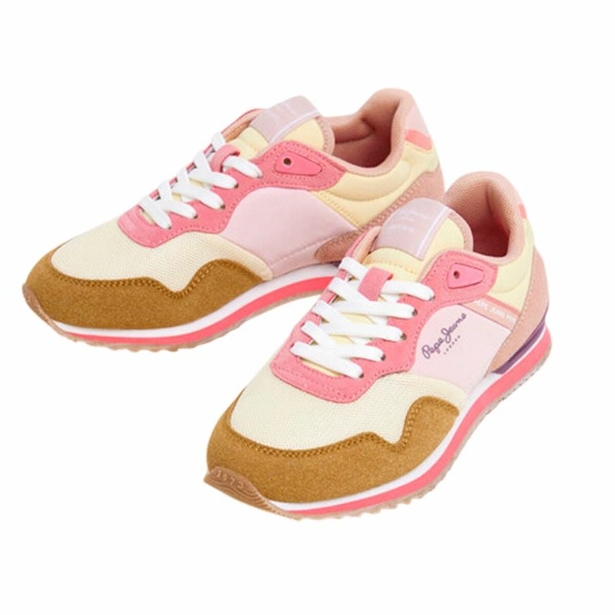 Sports Trainers for Women Pepe Jeans London Band G Light brown-4