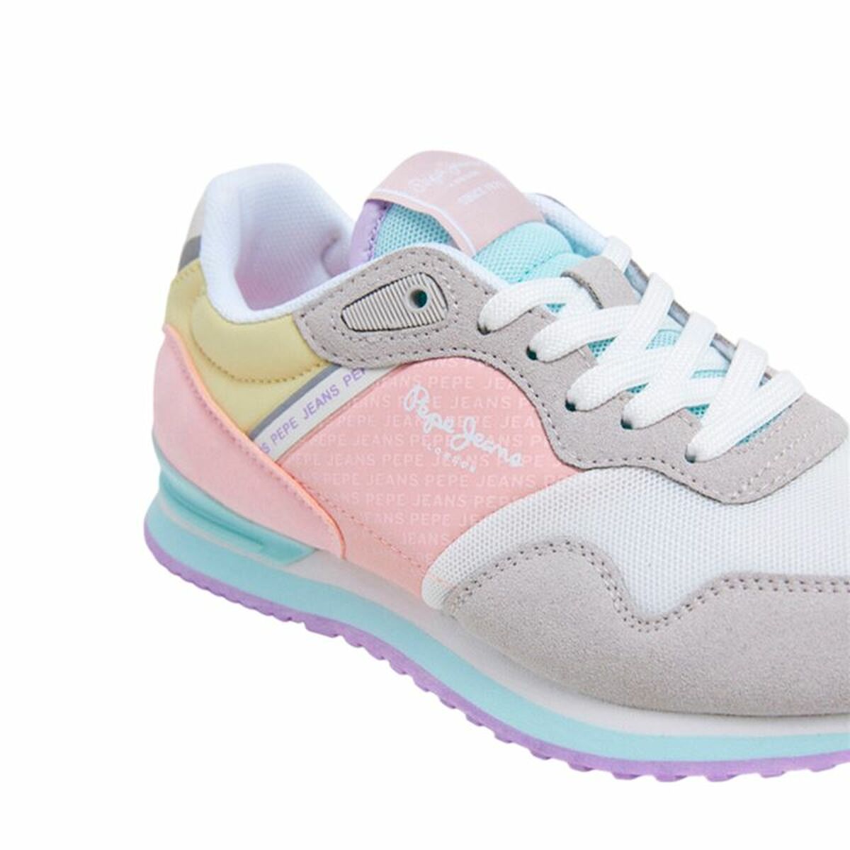 Sports Trainers for Women Pepe Jeans Pepe Jeans London Print G Light grey-4