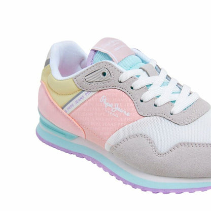 Sports Trainers for Women Pepe Jeans Pepe Jeans London Print G Light grey-4