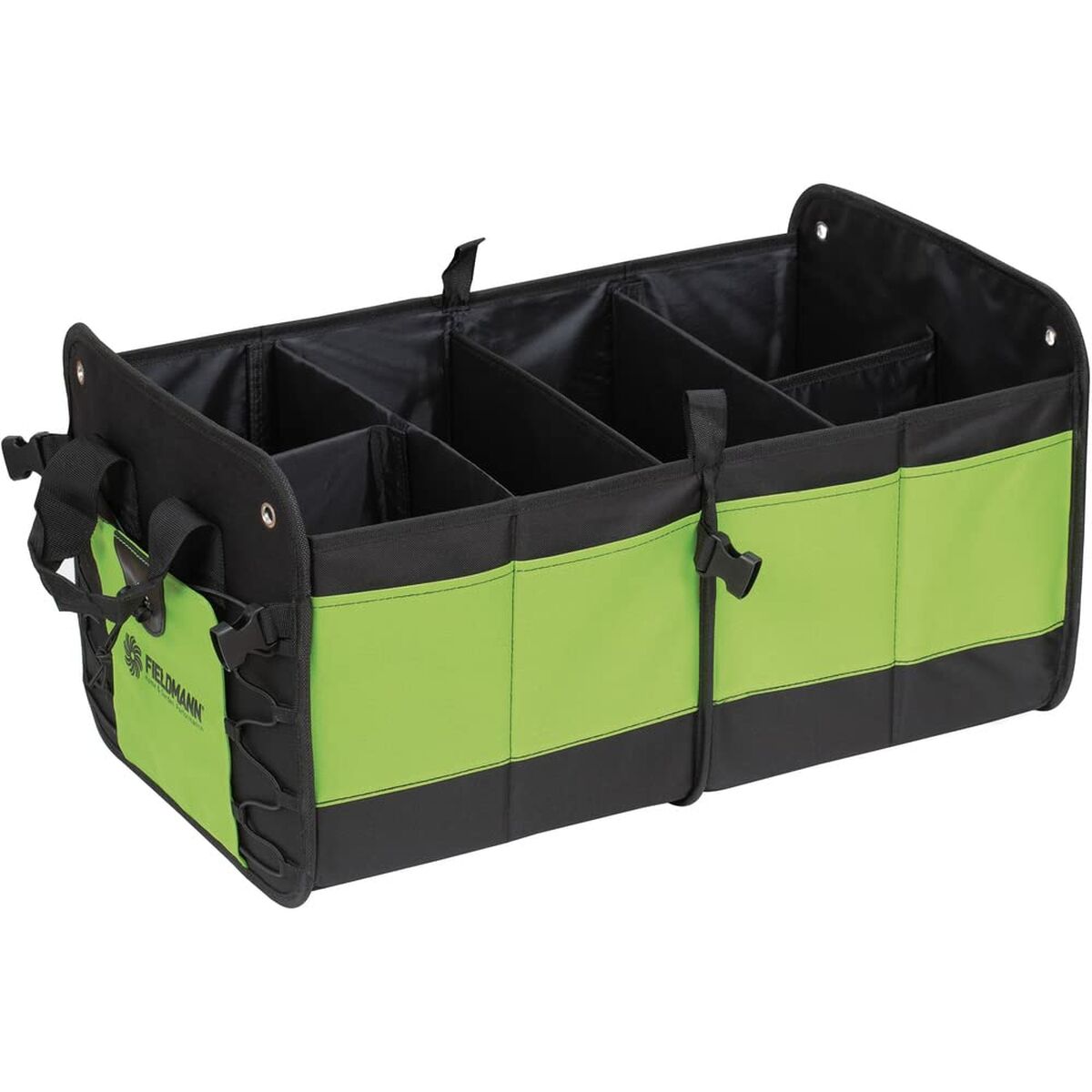 Folding Car Boot Organiser Fieldmann Black Green Plastic-1