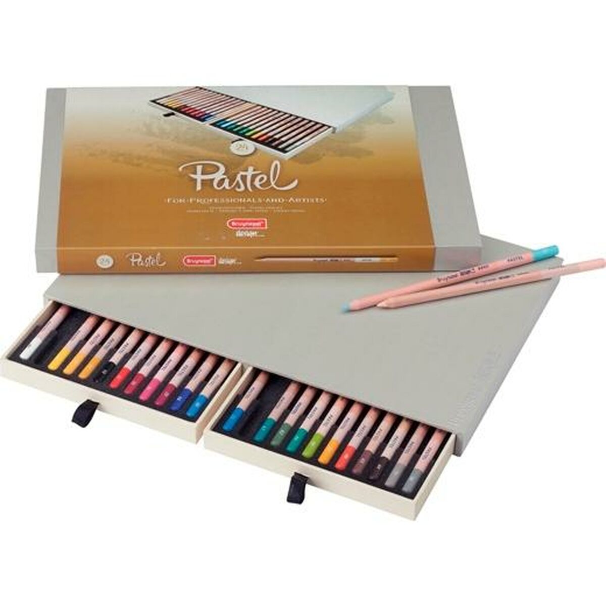 Pastel pencil Bruynzeel Design 24 Pieces Case Multicolour-0
