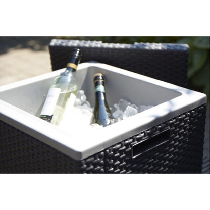 Side table Allibert by KETER Ice Cube graphite 42 x 42 x 41 cm Grey-6