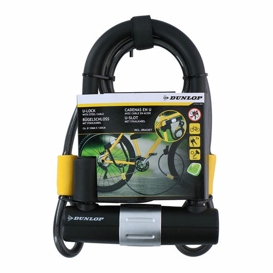 Cable with padlock Dunlop Black-0