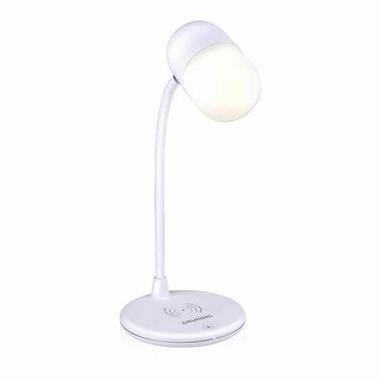 LED lamp with Speaker and Wireless Charger Grundig White 10 W 50 lm Ø 12 x 26 cm Plastic 3-in-1-0