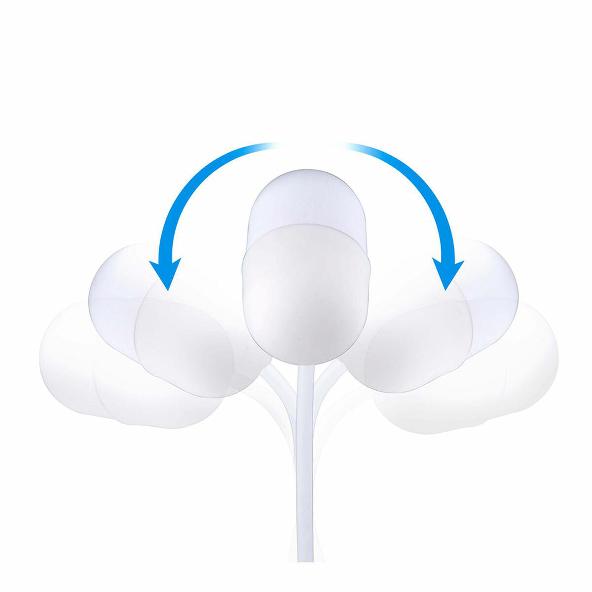 LED lamp with Speaker and Wireless Charger Grundig White 10 W 50 lm Ø 12 x 26 cm Plastic 3-in-1-5