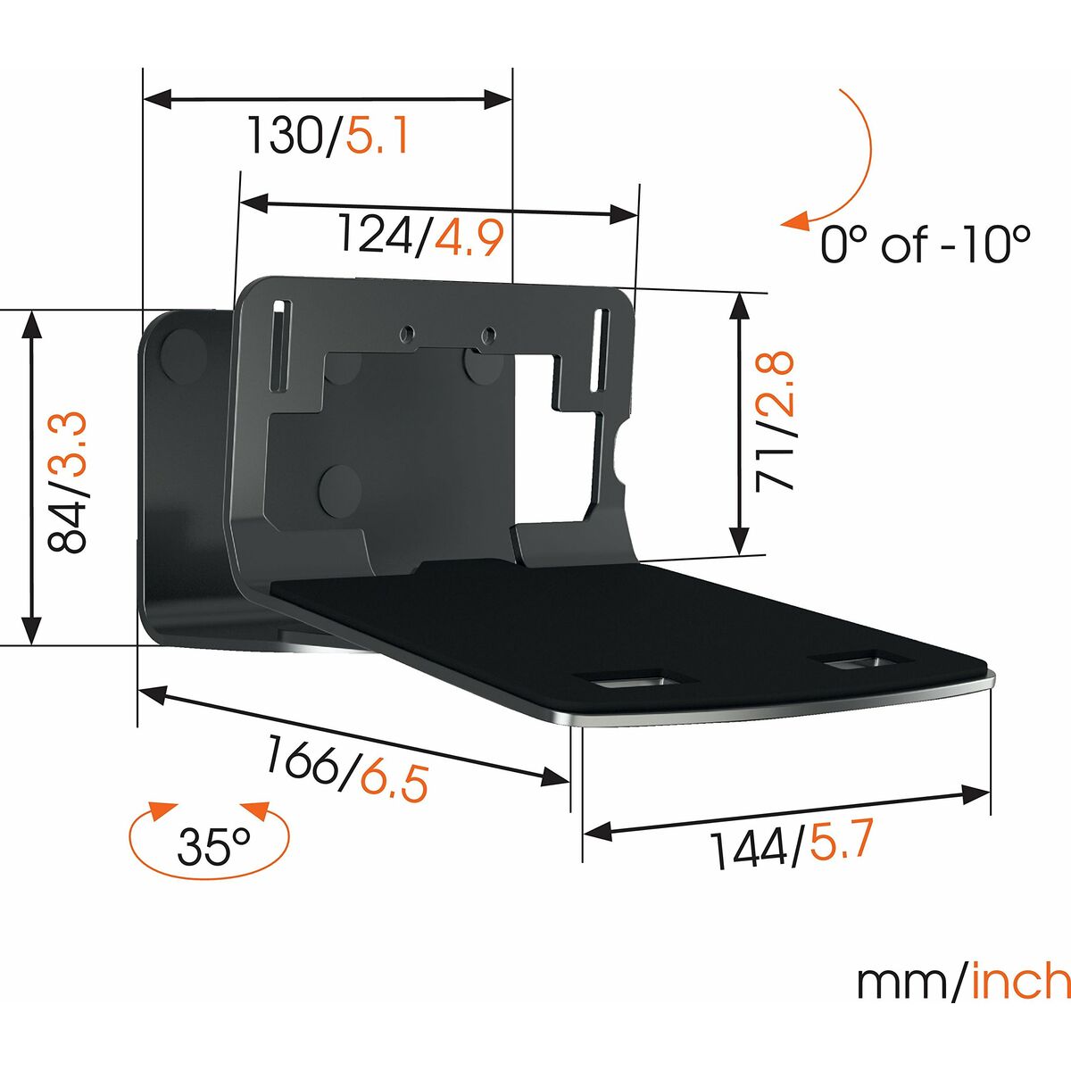 TV Mount Vogel's SOUND3205 NEGRO-5