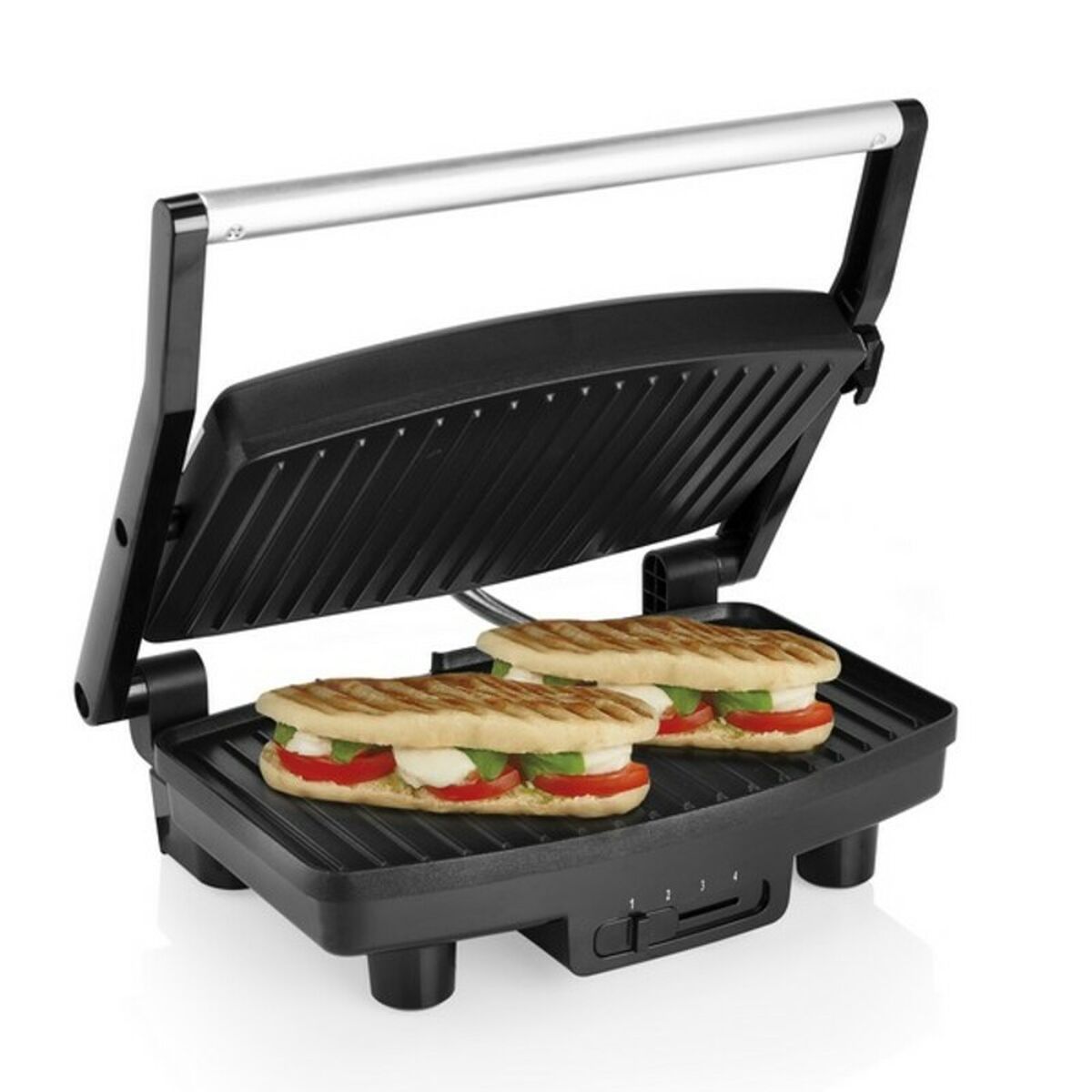 Contact grill Tristar GR-2856 1000W Black Steel 28 x 19 cm-13