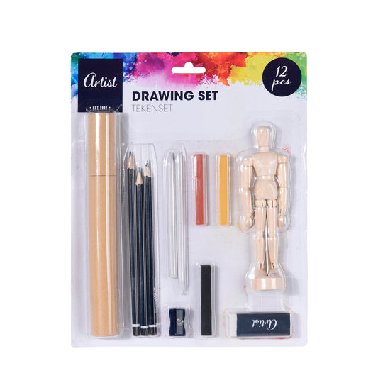 Drawing Set Artist (12 Pcs)-0