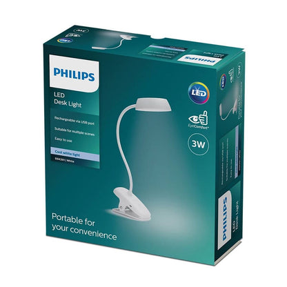 Desk lamp Philips Lámpara de mesa White Metal 3 W-2