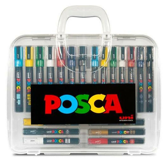 Set of Felt Tip Pens POSCA Multicolour (6 Units)-1
