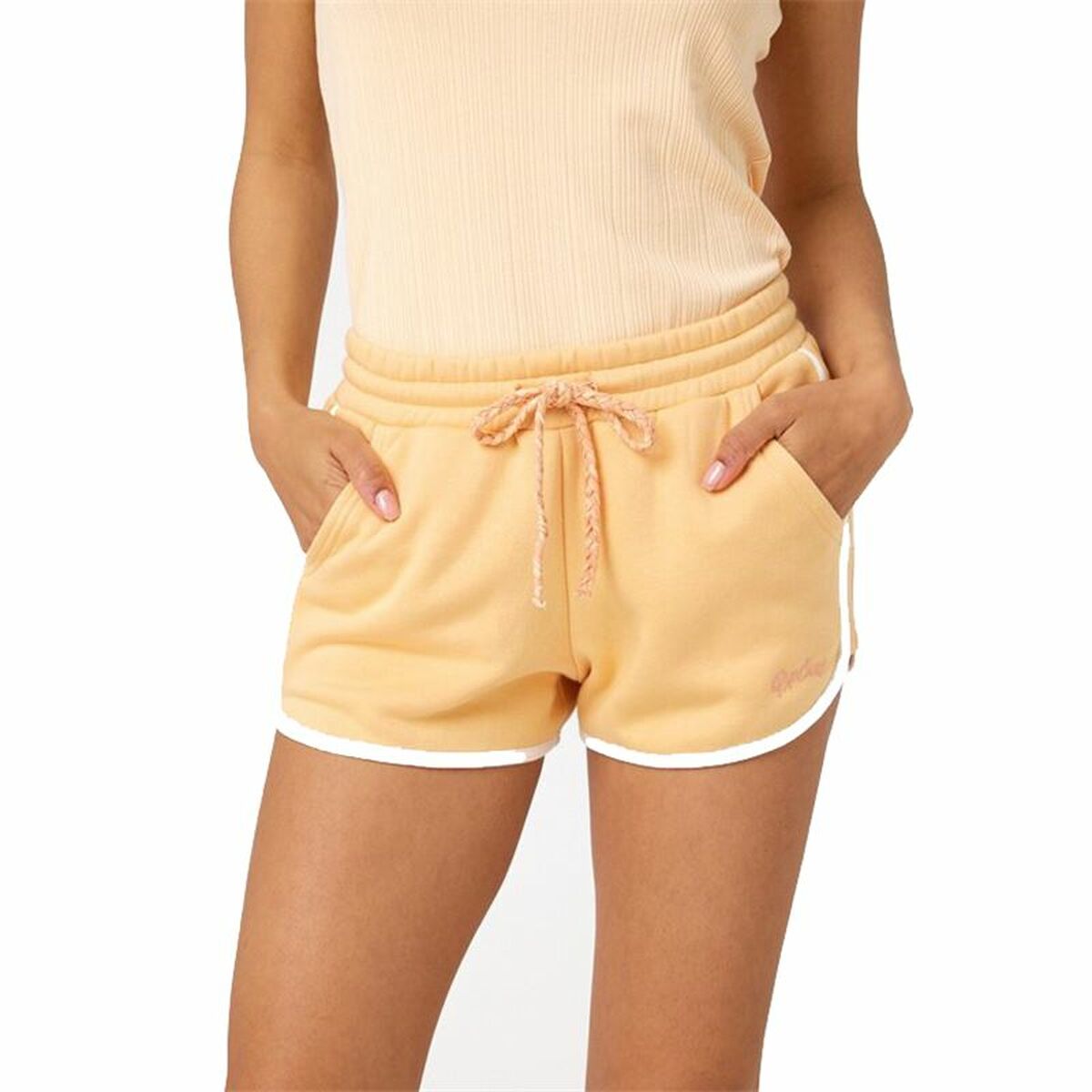 Sports Shorts for Women Rip Curl Assy Yellow Orange Coral-0