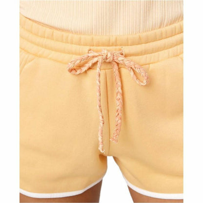 Sports Shorts for Women Rip Curl Assy Yellow Orange Coral-3