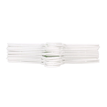 Set of Clothes Hangers Dem White Plastic 12 Pieces 38 x 17,5 cm (8 Units)-1