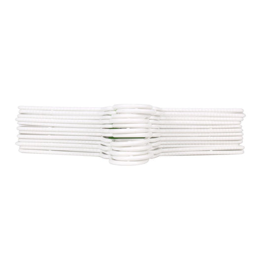 Set of Clothes Hangers Dem White Plastic 12 Pieces 38 x 17,5 cm (8 Units)-1