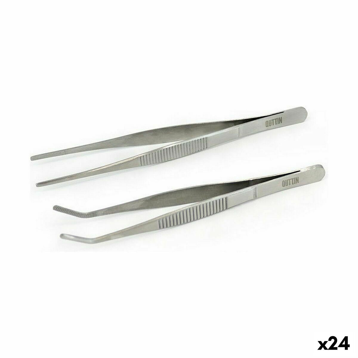 Kitchen Pegs Quttin Stainless steel 30 cm 2 Pieces (24 Units)-0