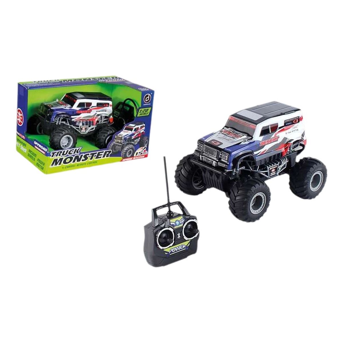 Remote-Controlled Car Monster  1:20 18 x 13 x 13 cm-0