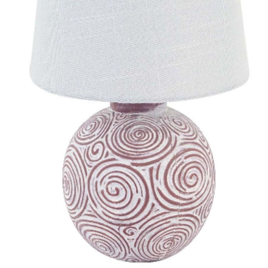 Desk lamp Versa Brown Ceramic 18 x 30 x 18 cm-1