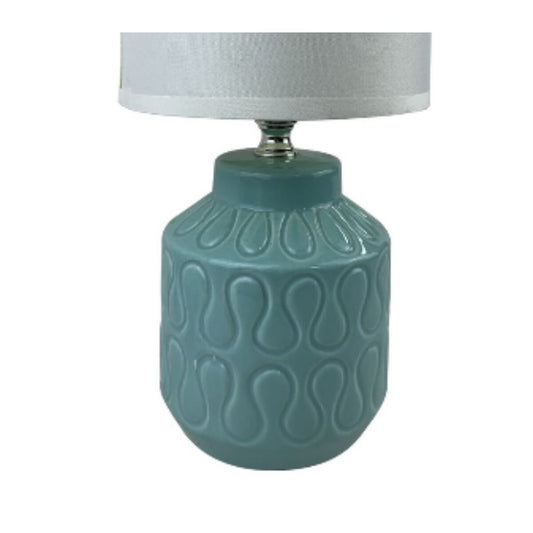Desk lamp Versa Lizzy Blue Ceramic 13 x 26,5 x 10 cm-1