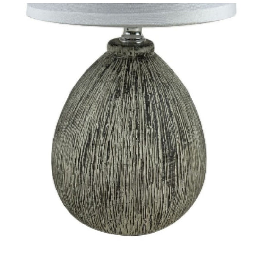 Desk lamp Versa Lua 25 W Grey Ceramic 11 x 28 x 11 cm-1