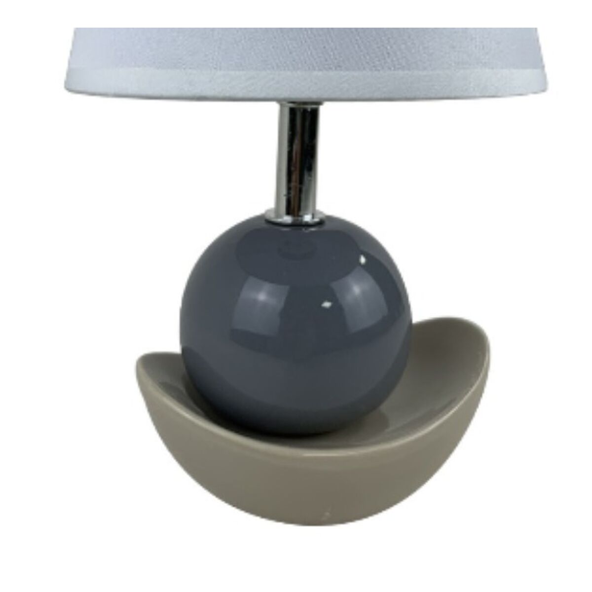 Desk lamp Versa Noela Grey Ceramic 15 x 25 x 12 cm-1