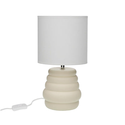 Desk lamp Versa Beige Ceramic 40 W 17 x 32,2 cm-1