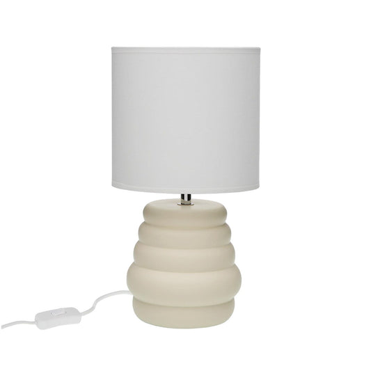 Desk lamp Versa Beige Ceramic 40 W 17 x 32,2 cm-1