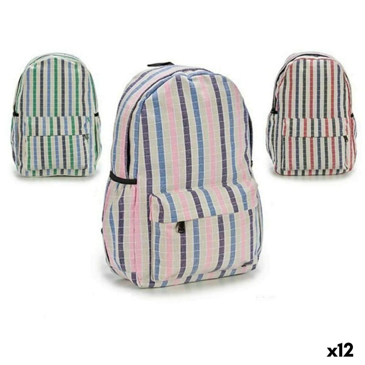 School Bag Pincello Multicolour 13 x 45 x 31 cm 31 x 45 x 13 cm Stripes (12 Units)-0