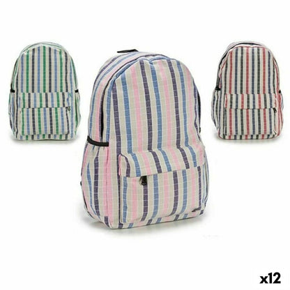 School Bag Pincello Multicolour 13 x 45 x 31 cm 31 x 45 x 13 cm Stripes (12 Units)-0