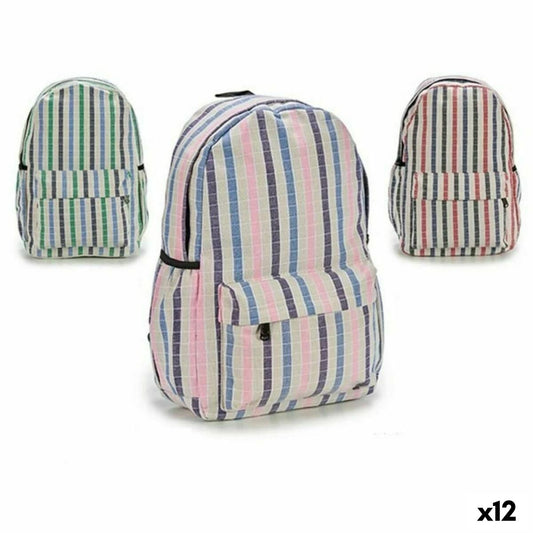 School Bag Pincello Multicolour 13 x 45 x 31 cm 31 x 45 x 13 cm Stripes (12 Units)-0