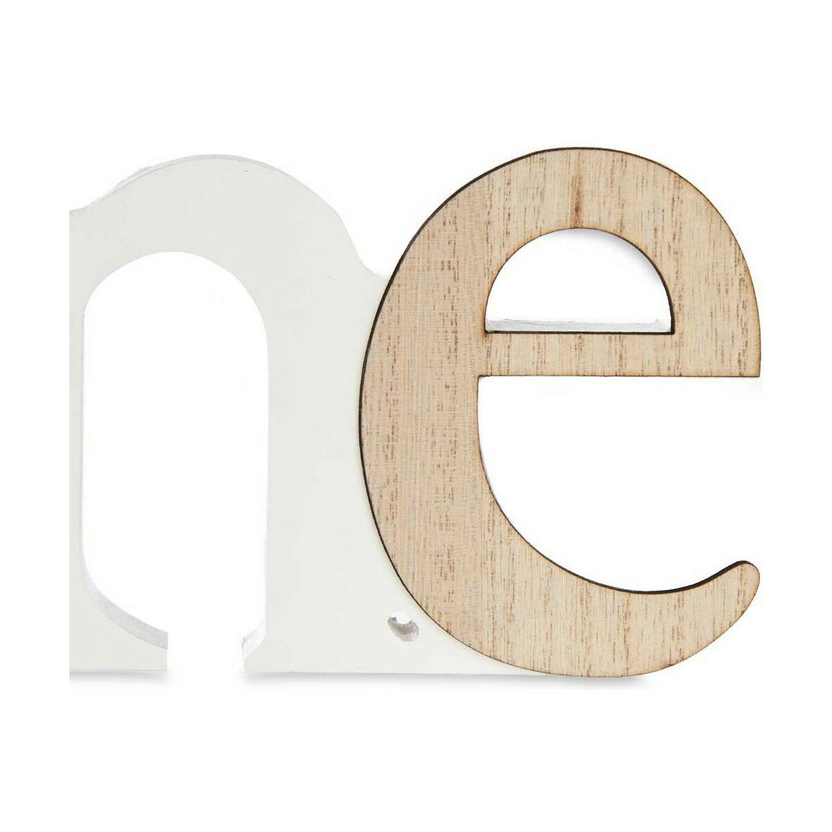 Photo frame Gift Decor Home White Brown MDF Wood (6 Units)-1