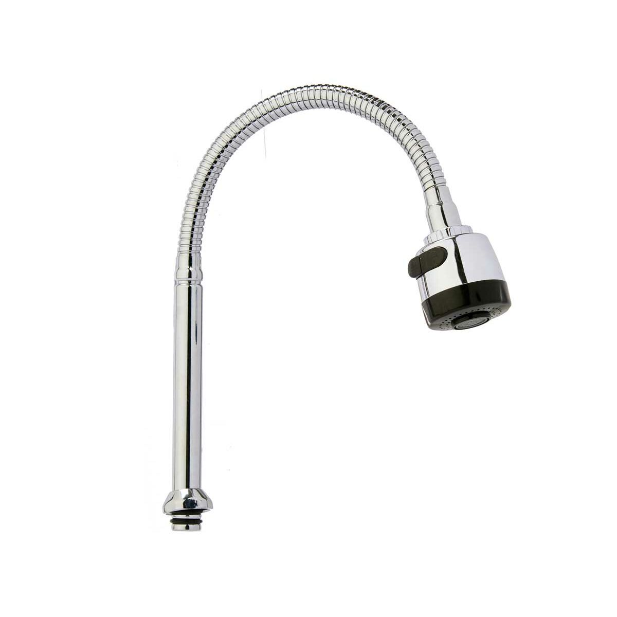 Kitchen Tap Kinvara Black Silver Rubber Metal Plastic Extendable Multifunction (12 Units)-3