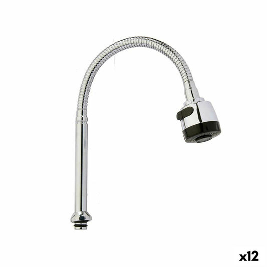 Kitchen Tap Kinvara Black Silver Rubber Metal Plastic Extendable Multifunction (12 Units)-0
