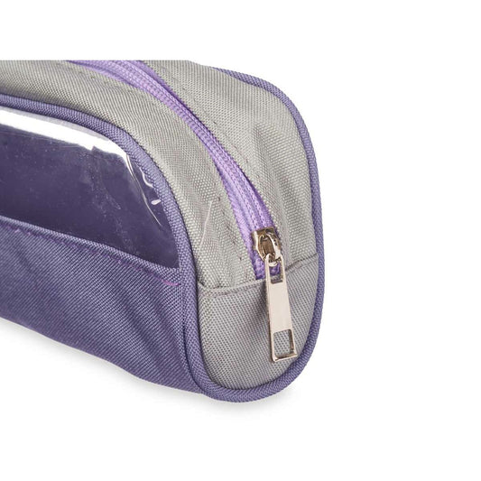 School Case Pincello Blue Purple Pink Transparent 23 x 5,5 x 8 cm (12 Units)-1