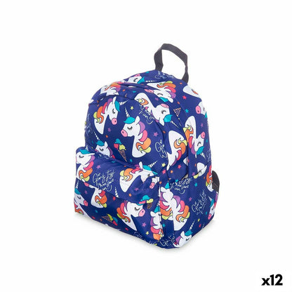 School Bag Pincello Multicolour 28 x 12 x 22 cm 22 x 28 x 12 cm Unicorn (12 Units)-0