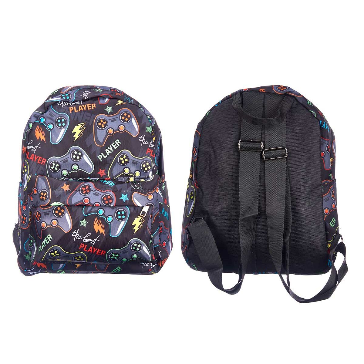 School Bag Pincello Games Multicolour 28 x 12 x 22 cm 22 x 28 x 12 cm (12 Units)-2