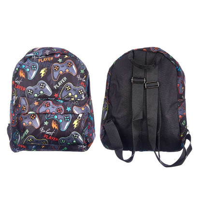 School Bag Pincello Games Multicolour 28 x 12 x 22 cm 22 x 28 x 12 cm (12 Units)-2
