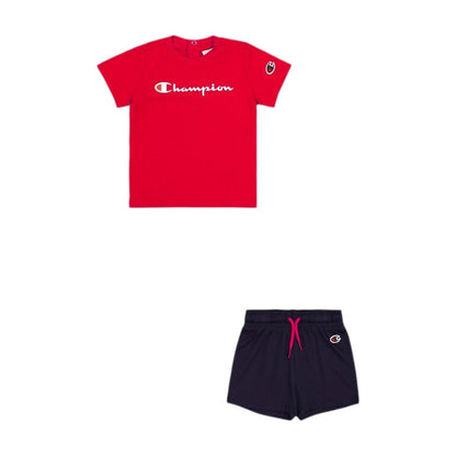 Sports Outfit for Baby Champion Red Navy Blue-0
