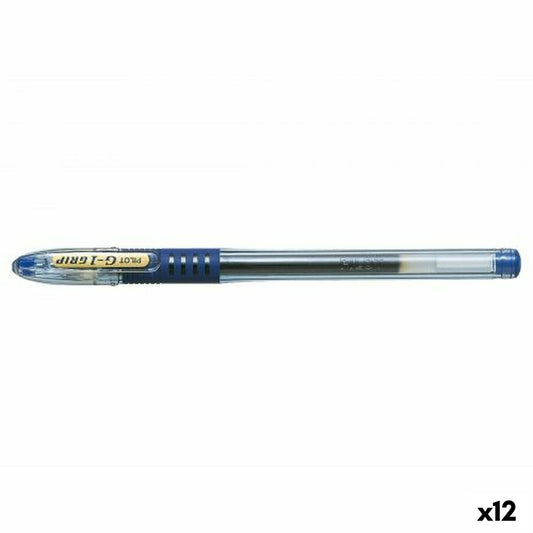 Gel pen Pilot G1 Grip Blue 0,32 mm (12 Units)-0