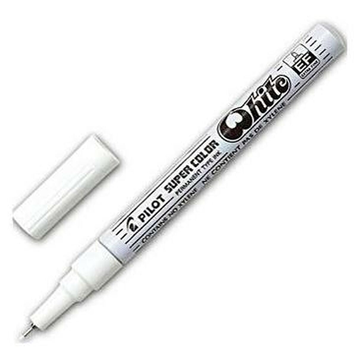 Permanent marker Pilot White (12 Units)-1