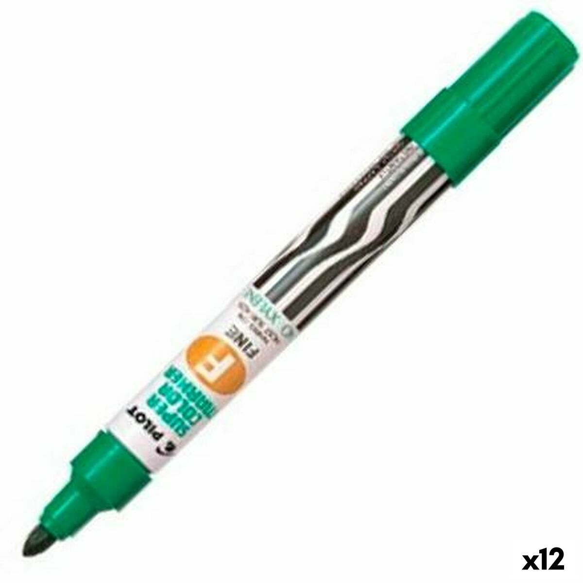 Permanent marker Pilot SCA-F Green (12 Units)-0