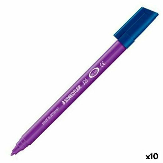 Felt-tip pens Staedtler Noris Club Lilac (10 Units)-0