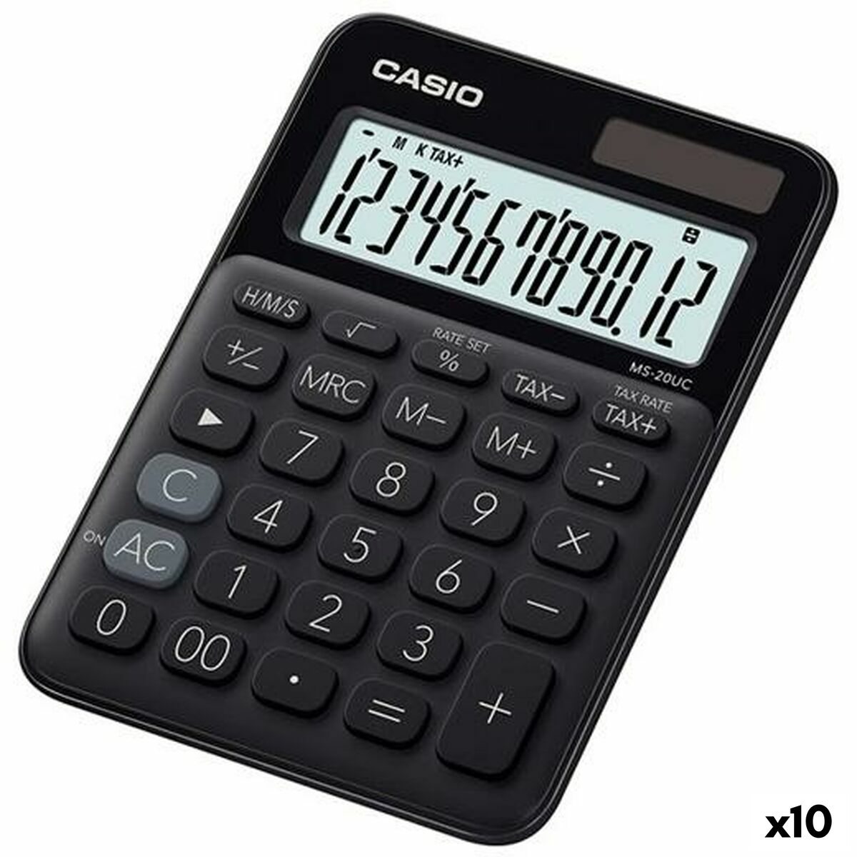 Calculator Casio MS-20UC 2,3 x 10,5 x 14,95 cm Black (10Units)-0
