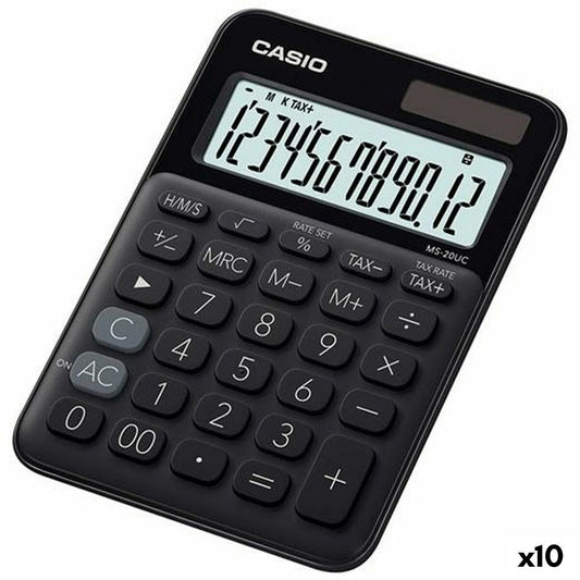 Calculator Casio MS-20UC 2,3 x 10,5 x 14,95 cm Black (10Units)-0
