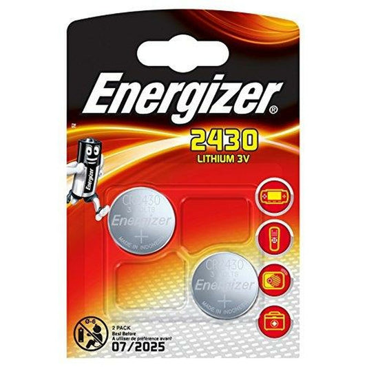 Lithium Button Batteries Energizer 3 V CR2430 (10 Units)-1