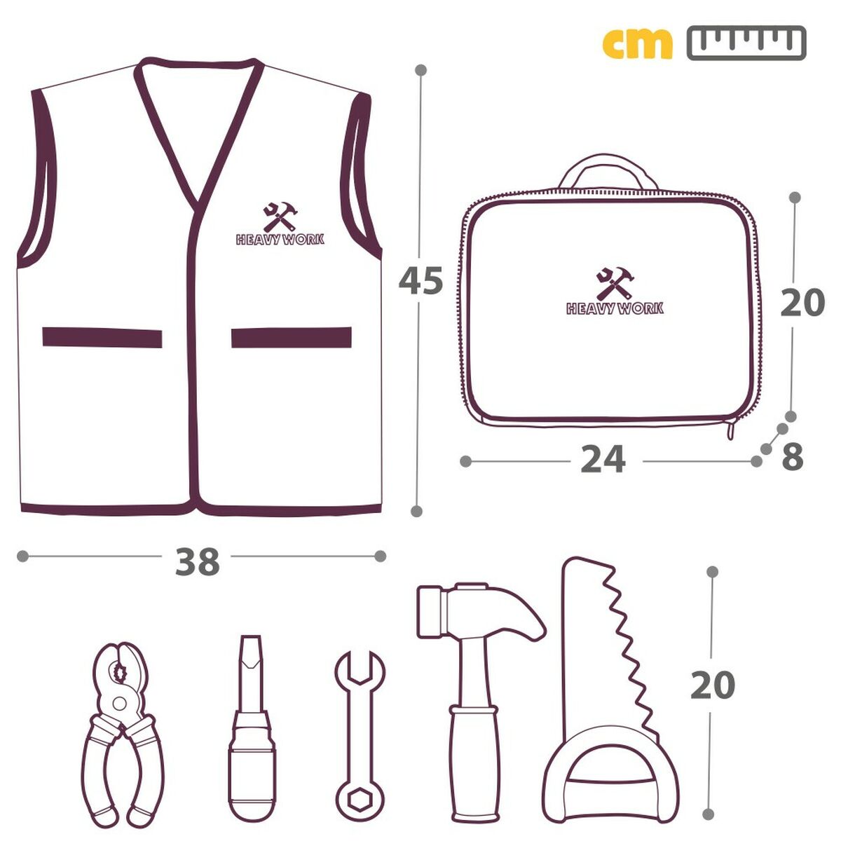 Tool Set Colorbaby My Tools 4 Units-1