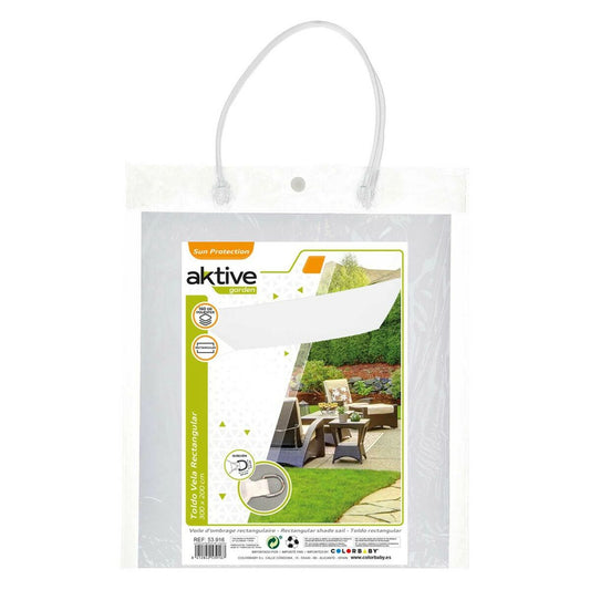 Shade Sails Aktive Triangular White 200 x 0,5 x 300 cm (4 Units)-1