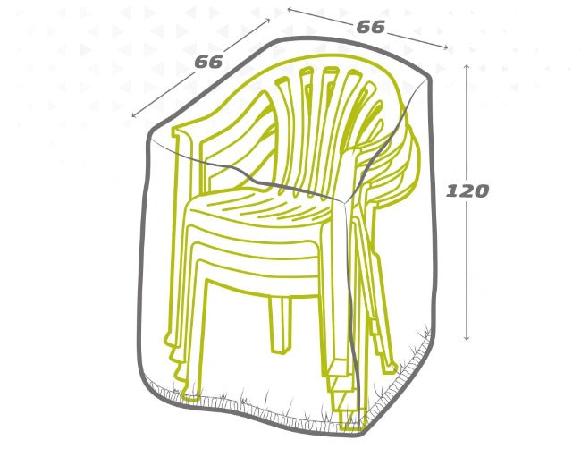 Chair Cover Aktive 66 x 120 x 66 cm (6 Units)-1